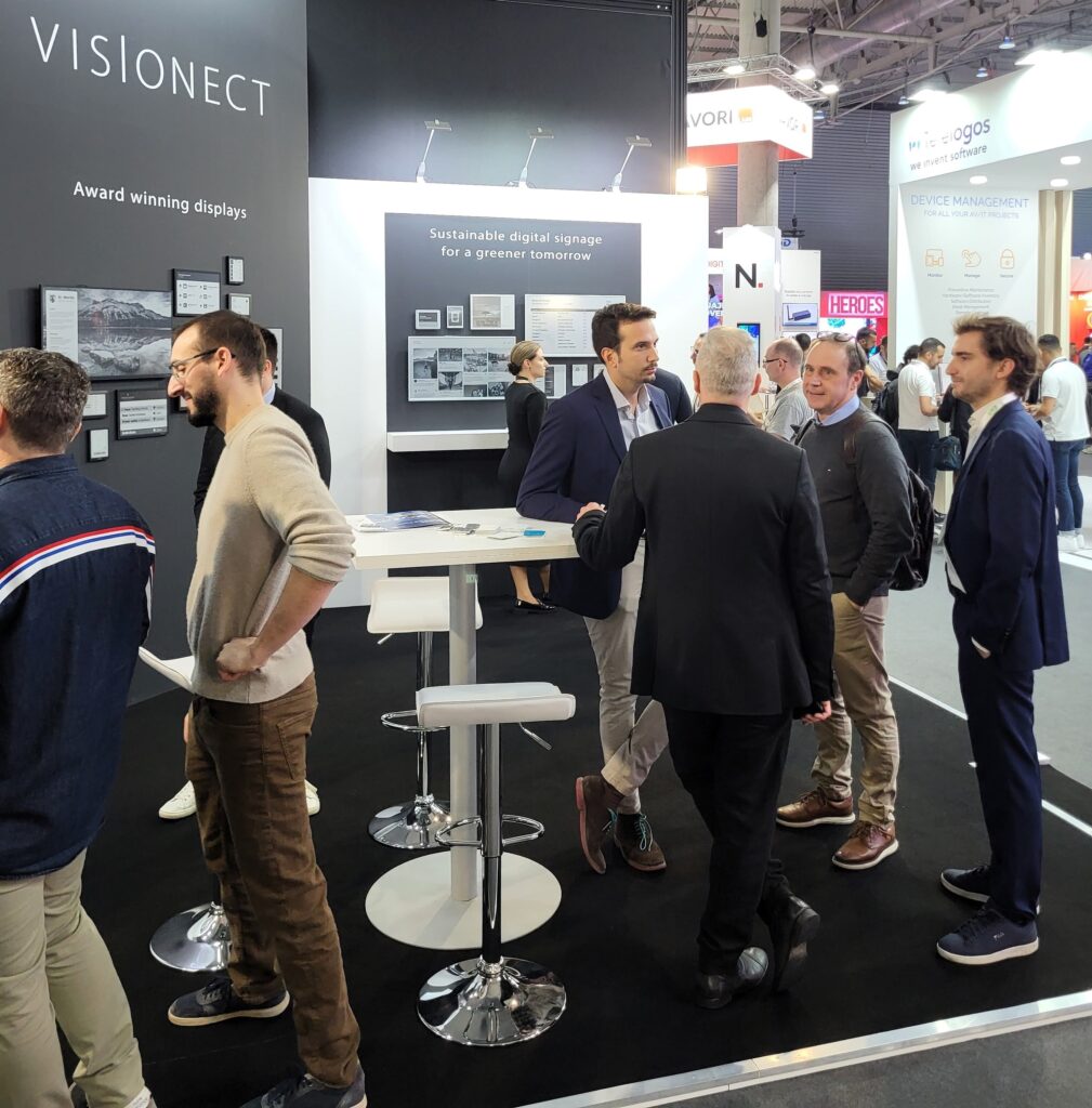 Visionect team on ISE 2024