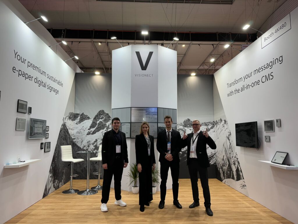 Visionect-at-ise-2025-booth